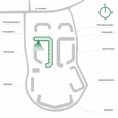 . Вариант № 2123579, 1, площадь - 45 квм, цена 4702500 рублей