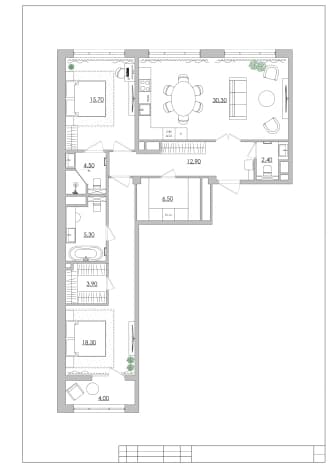 Купить двухкомнатную квартиру на улице Цветной бульвар в Рязани. Вариант № 2386715, 1, площадь - квм, цена 33735000 рублей