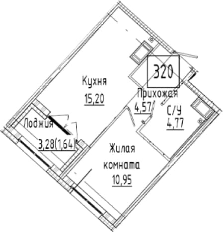 . Вариант № 2023562, 0, площадь - 35.49 квм, цена 9548000 рублей