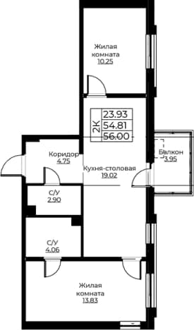 Купить трехкомнатную квартиру до 20 млн в Ленинградской области. Вариант № 1871187, 1, площадь - квм, цена 10274334 рублей