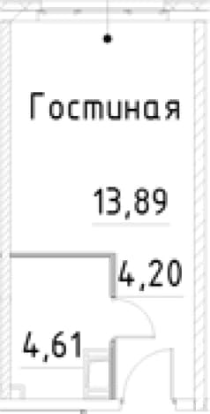 Купить студию до 10 млн в новостройках (ЖК) в Санкт-Петербурге. Вариант № 1853553, 1, площадь - квм, цена 5949461 рублей