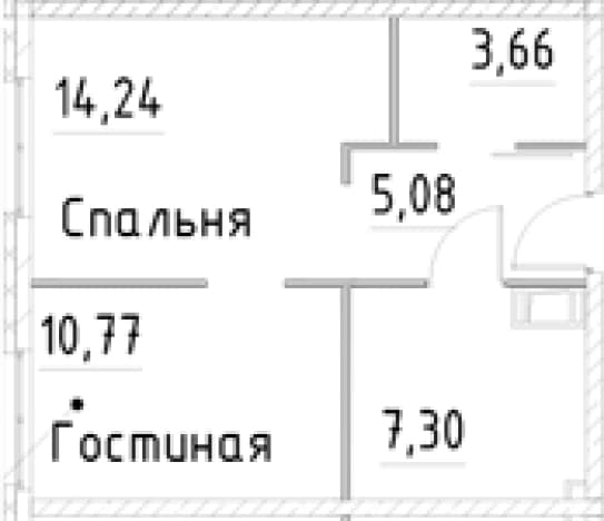 . Вариант № 1853421, 0, площадь - 41.05 квм, цена 9516958 рублей