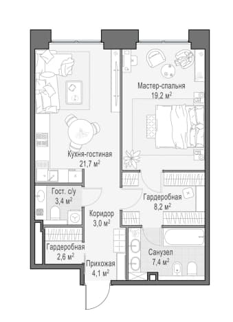 . Вариант № 1664621, 0, площадь - 69.8 квм, цена 78000000 рублей