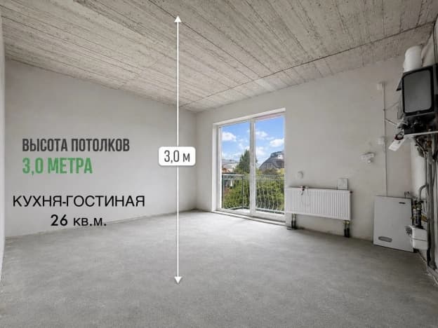 Купить однокомнатную квартиру в Гурьевском Муниципальном Округе в Калининградской области. Вариант № 2271021, 0, площадь - квм, цена 4150000 рублей
