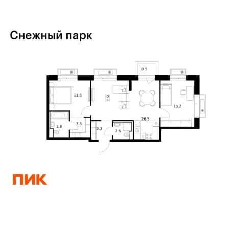 Купить квартиру с балконом в районе Первореченский в Владивостоке. Вариант № 2243176, 1, площадь - квм, цена 12377110 рублей