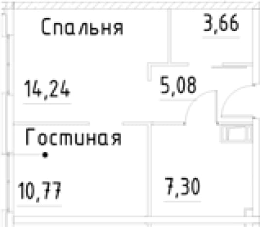 . Вариант № 1920150, 0, площадь - 41.05 квм, цена 9802469 рублей
