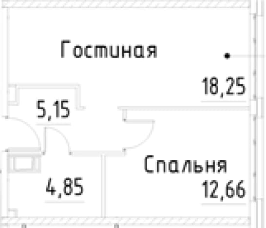 . Вариант № 1920277, 0, площадь - 40.91 квм, цена 9940909 рублей