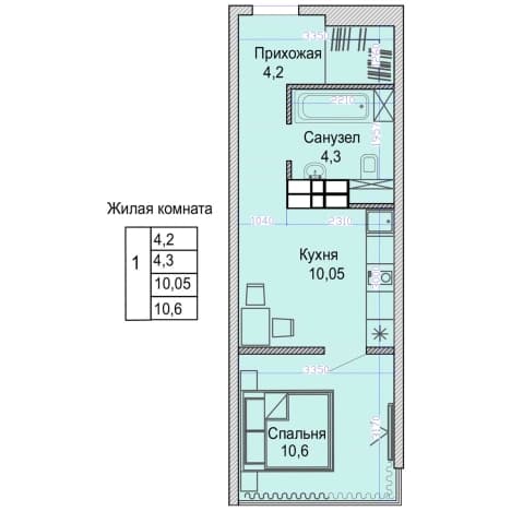 Купить студию площадью 30 кв.м в Приморском крае. Вариант № 2191498, 1, площадь - квм, цена 6160000 рублей