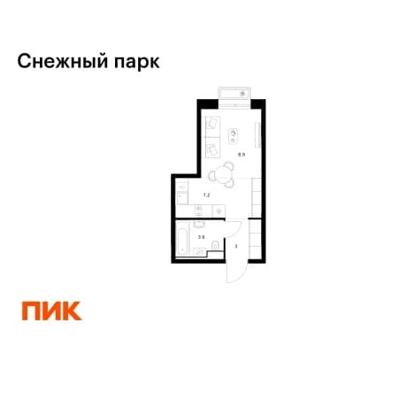 Купить квартиру до 7 млн в новостройках (ЖК) в районе Первореченский в Владивостоке. Вариант № 2131180, 1, площадь - квм, цена 6160780 рублей
