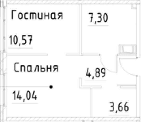 . Вариант № 1853426, 0, площадь - 40.46 квм, цена 9489415 рублей