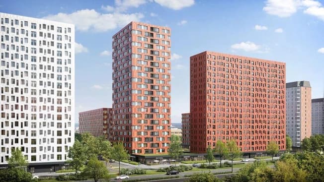 Купить двухкомнатную квартиру на улице Александры Монаховой в Москве. Вариант № 2360999, 1, площадь - квм, цена 30950000 рублей