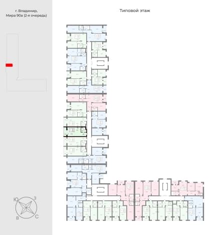 . Вариант № 2093061, 1, площадь - 32.06 квм, цена 4488400 рублей