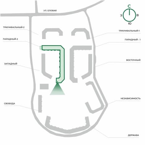 . Вариант № 2123563, 1, площадь - 58.6 квм, цена 5817515 рублей