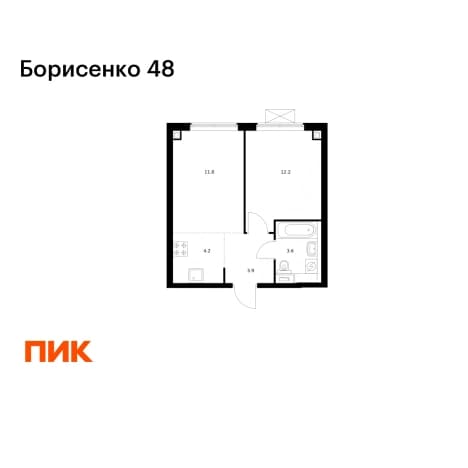 Купить однокомнатную квартиру до 12 млн в Владивостоке. Вариант № 2176230, 1, площадь - квм, цена 9203460 рублей