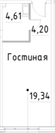 . Вариант № 1853539, 0, площадь - 28.15 квм, цена 6998717 рублей
