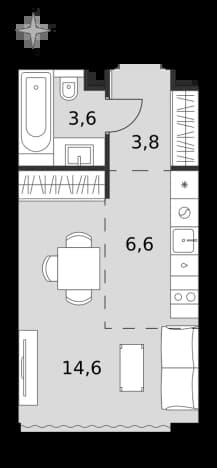 Купить квартиру у метро Беговая в Москве. Вариант № 2351594, 0, площадь - квм, цена 34234200 рублей