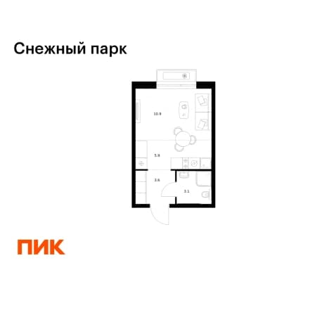 Купить студию в новостройках в районе Первореченский в Владивостоке. Вариант № 2204660, 1, площадь - квм, цена 5499000 рублей