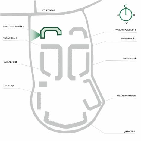 . Вариант № 2265370, 1, площадь - 28.01 квм, цена 3126616 рублей