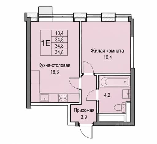 Купить квартиру в ипотеку в Мытищах. Вариант № 2400495, 1, площадь - квм, цена 10200000 рублей