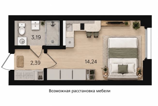 Купить студию в новостройках у метро Петроградская в Санкт-Петербурге. Вариант № 2312508, 1, площадь - квм, цена 4975000 рублей