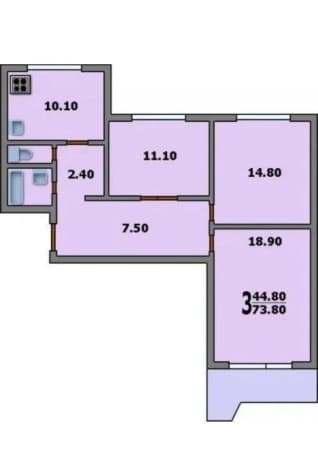 Купить трехкомнатную квартиру с ремонтом в Москве. Вариант № 2206948, 1, площадь - квм, цена 27000000000 рублей