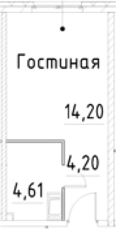. Вариант № 1853335, 0, площадь - 23.01 квм, цена 5968582 рублей