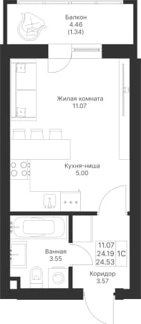 Купить квартиру до 20 млн в Республике Татарстан (татарстан). Вариант № 2351209, 1, площадь - квм, цена 6647630 рублей