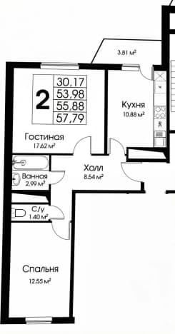 Купить квартиру в ЖК Скандинавия в Московской области. Вариант № 2352381, 0, площадь - квм, цена 8000000 рублей