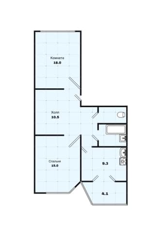 Купить квартиру в ипотеку в Воронеже. Вариант № 2270827, 1, площадь - квм, цена 6200000 рублей