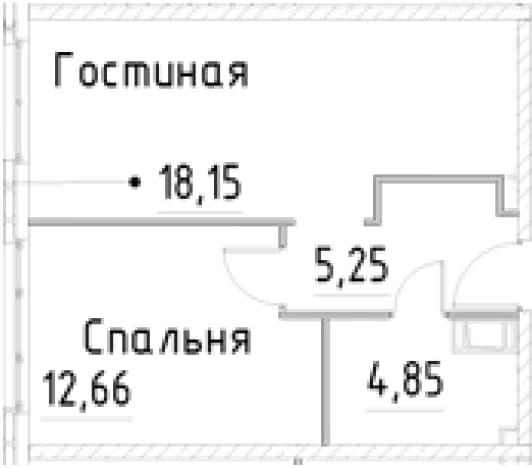 . Вариант № 1853394, 0, площадь - 40.91 квм, цена 9940909 рублей