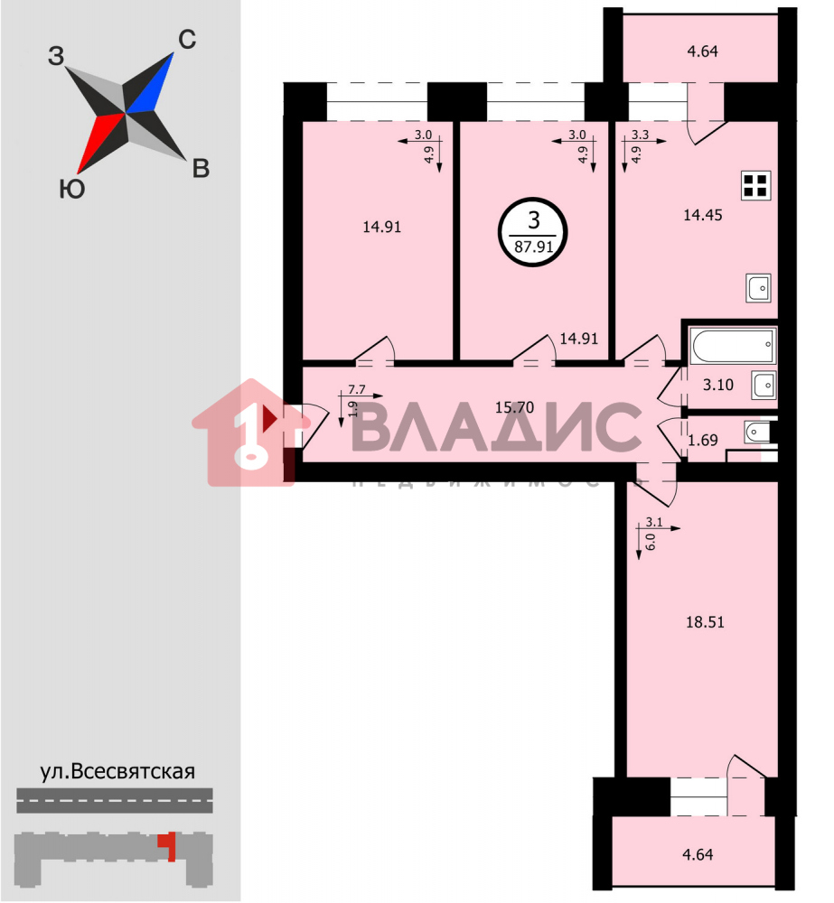 Купить Квартиру Гвардейская 12